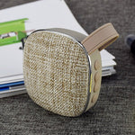 Coluna Bluetooth Mini Portátil Quadrada com Textura de Tecido X25new, Suporte para Chamadas Mãos Livres, Cartão TF e AUX, X25new Laranja, X25new Verde, X25new Cinzento, X25new Azul