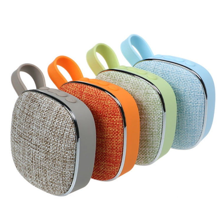 Coluna Bluetooth Mini Portátil Quadrada com Textura de Tecido X25new, Suporte para Chamadas Mãos Livres, Cartão TF e AUX, X25new Laranja, X25new Verde, X25new Cinzento, X25new Azul