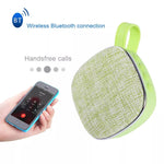 Coluna Bluetooth Mini Portátil Quadrada com Textura de Tecido X25new, Suporte para Chamadas Mãos Livres, Cartão TF e AUX, X25new Laranja, X25new Verde, X25new Cinzento, X25new Azul