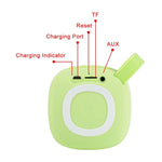 Coluna Bluetooth Mini Portátil Quadrada com Textura de Tecido X25new, Suporte para Chamadas Mãos Livres, Cartão TF e AUX, X25new Laranja, X25new Verde, X25new Cinzento, X25new Azul
