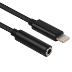 Adaptador de Áudio 8 Pin para 3,5mm, Comprimento: Cerca de 12cm, Suporta iOS 13.1 ou Superior