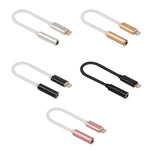 Adaptador de Áudio 8 Pin para 3,5mm, Comprimento: Cerca de 12cm, Suporta iOS 13.1 ou Superior