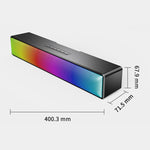 Coluna Bluetooth para Computador Multifuncional com Luzes RGB Coloridas, BT-601