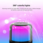 Coluna Bluetooth TWS JY-06 60W para Exterior com Luzes Coloridas e Volume Elevado
