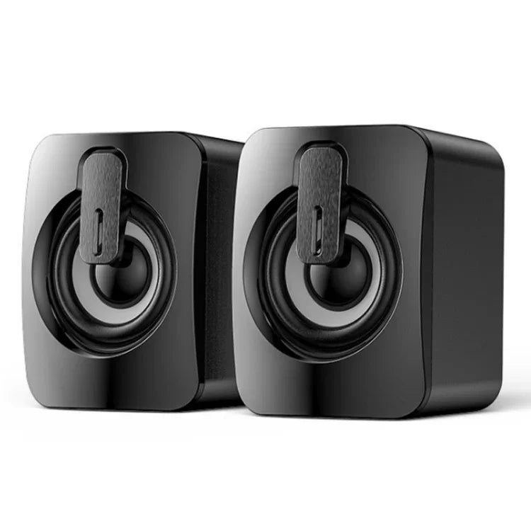 A2 Altifalante Mini de Secretária USB 2.0 Controlado por Fio para Telemóvel e Computador, Não Iluminado