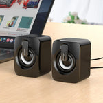 A2 Altifalante Mini de Secretária USB 2.0 Controlado por Fio para Telemóvel e Computador, Não Iluminado