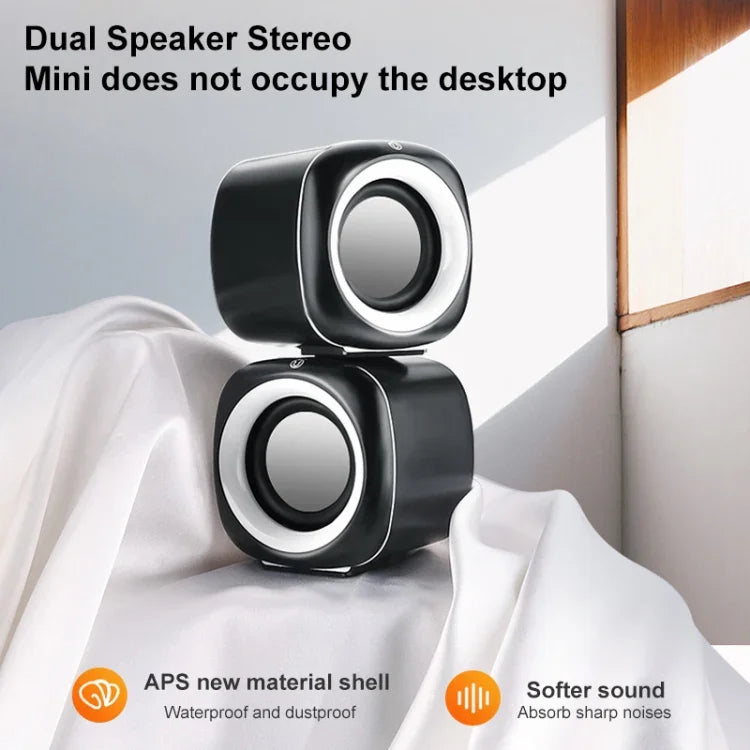 Coluna Mini com Fio USB Versão Standard A1, Volume Elevado, Comprimento do Cabo: 1,1m, Versão Standard