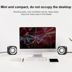 Coluna Mini com Fio USB Versão Standard A1, Volume Elevado, Comprimento do Cabo: 1,1m, Versão Standard