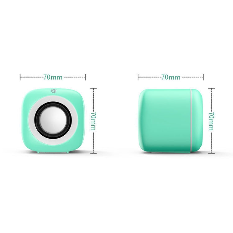 A1 Altifalante Mini com Fio USB Controlado, Subwoofer 9D, Versão Premium