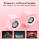 A1 Altifalante Mini com Fio USB Controlado, Subwoofer 9D, Versão Premium