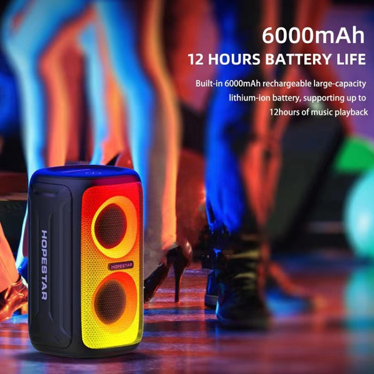 Coluna Bluetooth Sem Fios HOPESTAR Party 110 Mini com Luzes Coloridas, Party 110 Mini (Preto), Party 110 Mini (Cinza), Party 110 Mini (Azul)
