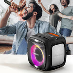 Coluna Bluetooth Sem Fios HOPESTAR Party One com Iluminação RGB, Party One (Preto), Party One (Cinza), Party One (Azul), Party One (Amarelo)