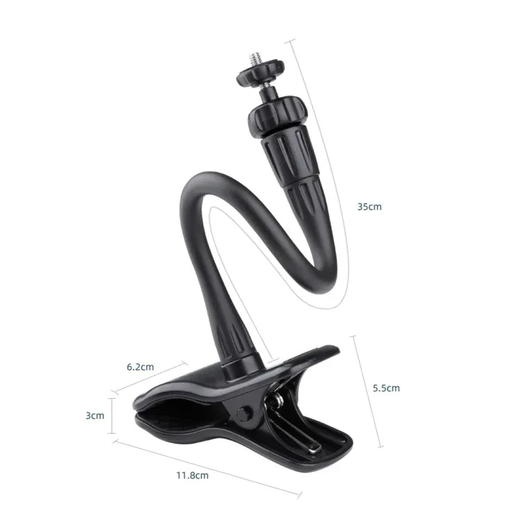Suporte de Mesa com Braço Flexível para Câmara de Ação e Telemóvel