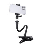 Suporte de Mesa com Braço Flexível para Câmara de Ação e Telemóvel