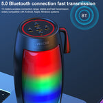Coluna Bluetooth Colorida WEKOME D40 5W Sound Pulse, D40 (Preto), D40 (Branco)
