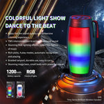 Coluna Bluetooth Colorida WEKOME D40 5W Sound Pulse, D40 (Preto), D40 (Branco)