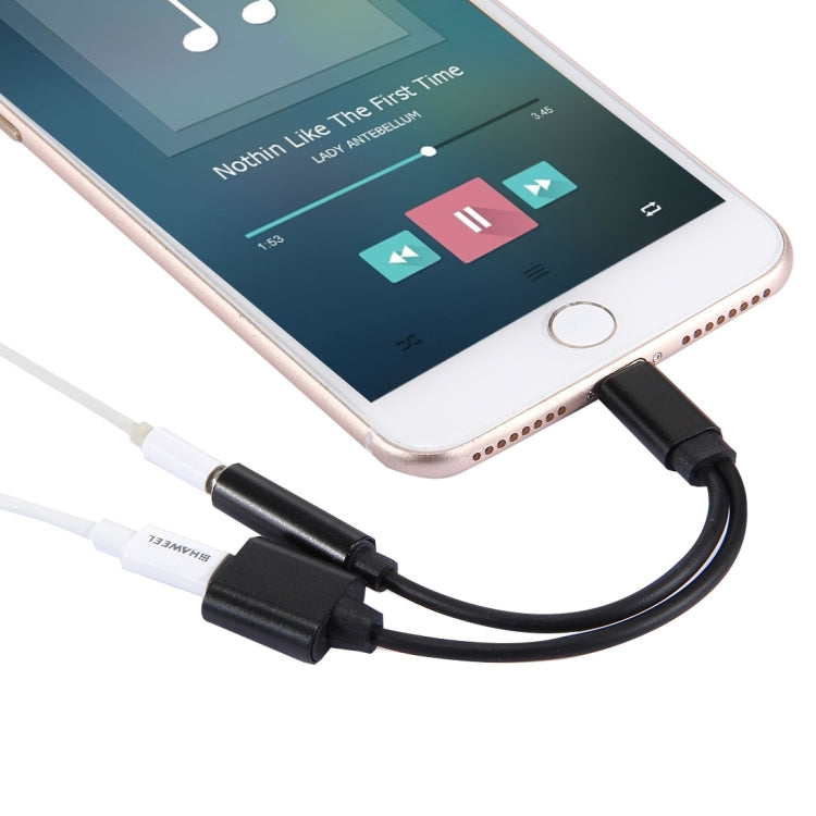 Cabo Adaptador de Carregador 10cm 8 Pinos Fêmea & Áudio 3,5mm Fêmea para 8 Pinos Macho, Suporta Todos os Sistemas IOS