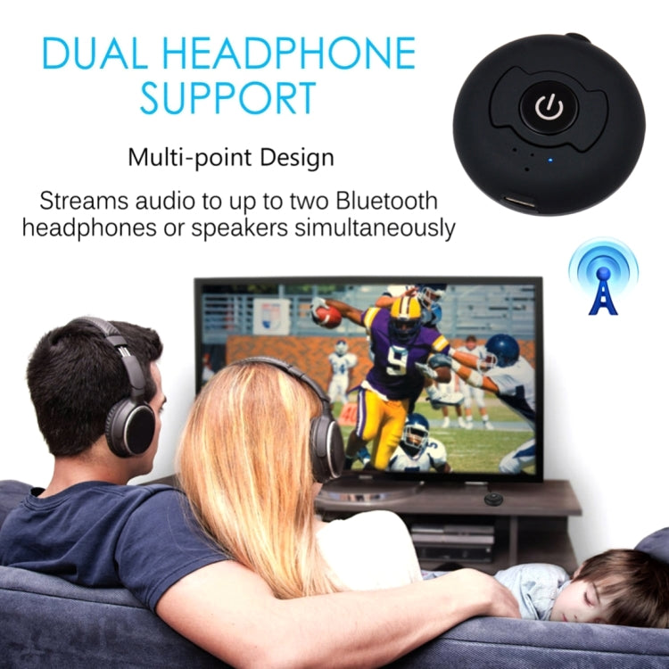 Transmissor de Áudio Bluetooth 4.0 Multi-ponto Portátil H366T para iPhone, Samsung, HTC, Sony, Google, Huawei, Xiaomi e outros Smartphones