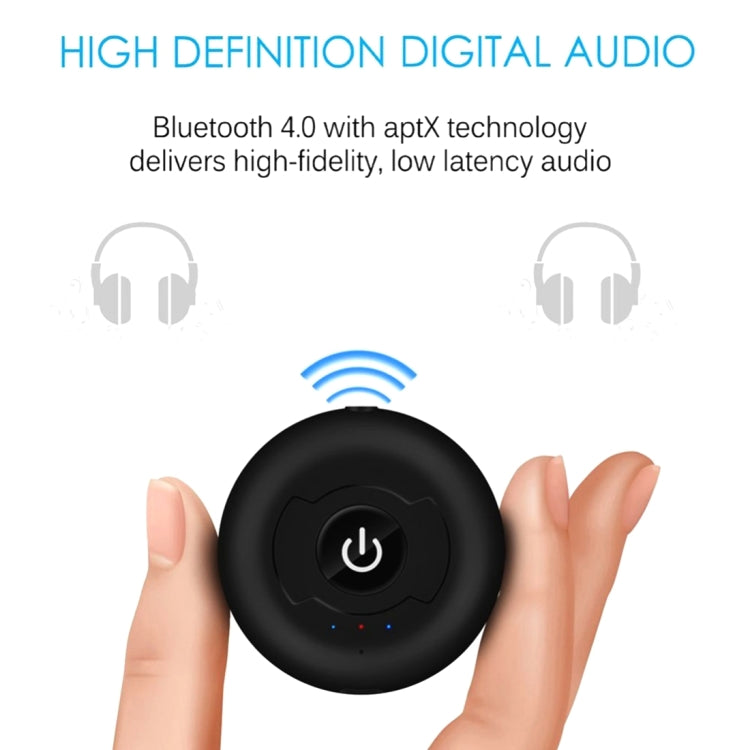 Transmissor de Áudio Bluetooth 4.0 Multi-ponto Portátil H366T para iPhone, Samsung, HTC, Sony, Google, Huawei, Xiaomi e outros Smartphones