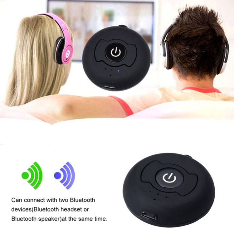 Transmissor de Áudio Bluetooth 4.0 Multi-ponto Portátil H366T para iPhone, Samsung, HTC, Sony, Google, Huawei, Xiaomi e outros Smartphones