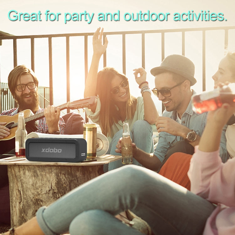 XDOBO Wake 1983 Coluna Bluetooth portátil impermeável IPX7 para exterior