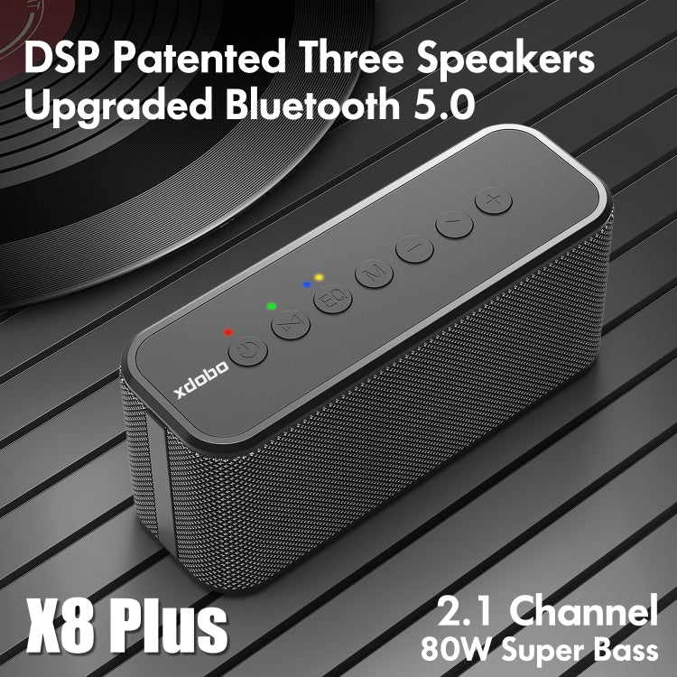 XDOBO X8 Plus Altifalante Bluetooth Sem Fios 80W Subwoofer para Exterior Suporta TWS & Cartão TF & Disco U, X8 Plus