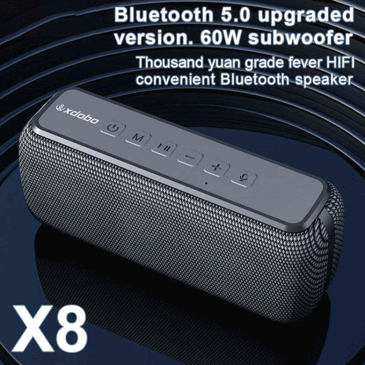 XDOBO X8 Altifalante Bluetooth Sem Fios 60W Subwoofer para Exterior Suporta TWS & Cartão TF, X8