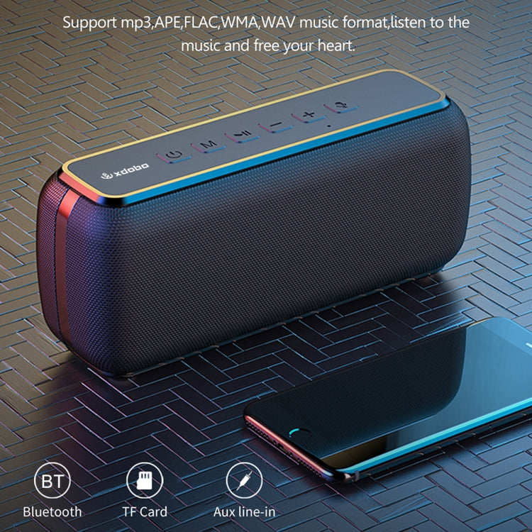 XDOBO X8 Altifalante Bluetooth Sem Fios 60W Subwoofer para Exterior Suporta TWS & Cartão TF, X8