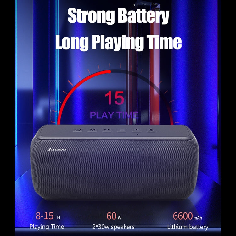 XDOBO X8 Altifalante Bluetooth Sem Fios 60W Subwoofer para Exterior Suporta TWS & Cartão TF, X8