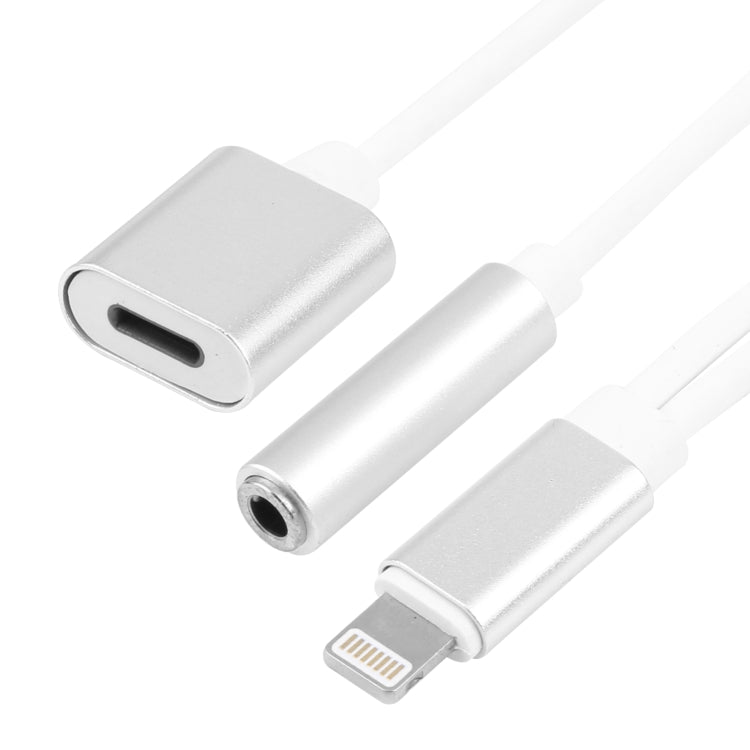 Cabo Adaptador de Carregador 10cm 8 Pinos Fêmea & Áudio 3,5mm Fêmea para 8 Pinos Macho, Suporta Todos os Sistemas iOS