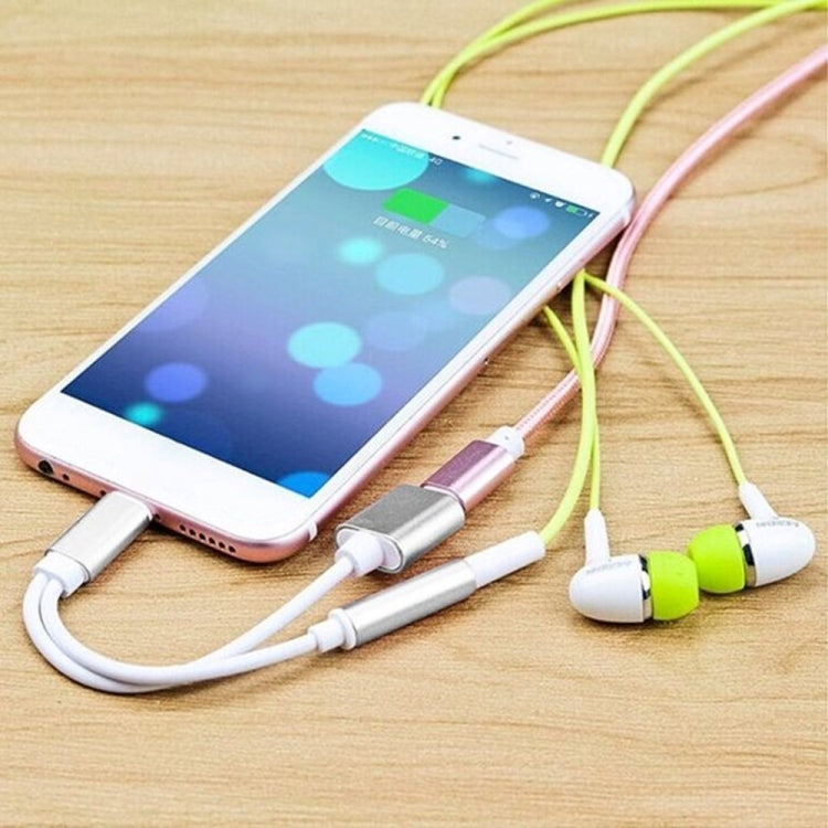Cabo Adaptador de Carregador 10cm 8 Pinos Fêmea & Áudio 3,5mm Fêmea para 8 Pinos Macho, Suporta Todos os Sistemas iOS