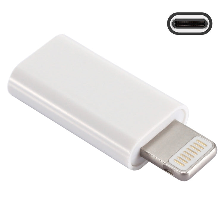 ENKAY Hat-Prince HC-6 Mini Adaptador Conversor ABS USB-C / Tipo-C 3.1 para Porta 8 Pinos (Branco), Preto, Tipo-C para 8 Pinos