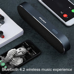 awei Y220 Coluna Bluetooth Sem Fios Portátil V4.2 com Som Estéreo 3D HD Claro e Cancelamento de Ruído, Suporte para Cartão TF / AUX, Y220