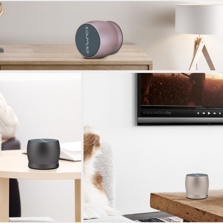 awei Y500 Coluna Bluetooth Sem Fios Mini Portátil com Som Estéreo 3D, Microfone Integrado, Suporte para Cartão TF / AUX, Y500