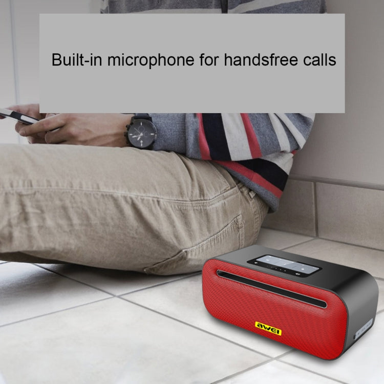Coluna Bluetooth Sem Fios awei Y600 com Estéreo 3D, Microfone Integrado, Suporta Cartão TF / AUX / NFC, Y600