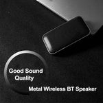 BT209 Altifalante Bluetooth Portátil Ultra-fino Mini para Exterior, Suporta Cartão TF & Chamadas Mãos Livres, Prateado