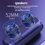 ZEALOT S51 Altifalante Estéreo Bluetooth Portátil com Microfone Integrado, Suporta Chamadas Mãos Livres & Cartão TF & AUX, S51