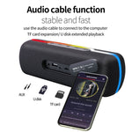 ZEALOT S55 Altifalante Estéreo Bluetooth Portátil com Microfone Integrado, Suporta Chamadas Mãos Livres & Cartão TF & AUX