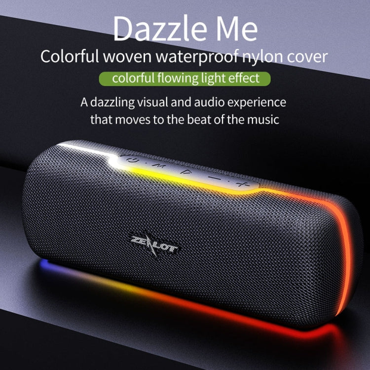 ZEALOT S55 Altifalante Estéreo Bluetooth Portátil com Microfone Integrado, Suporta Chamadas Mãos Livres & Cartão TF & AUX