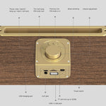 Coluna Bluetooth Portátil Oneder V6, Suporta Mãos Livres, FM, Cartão TF, AUX e Pen USB