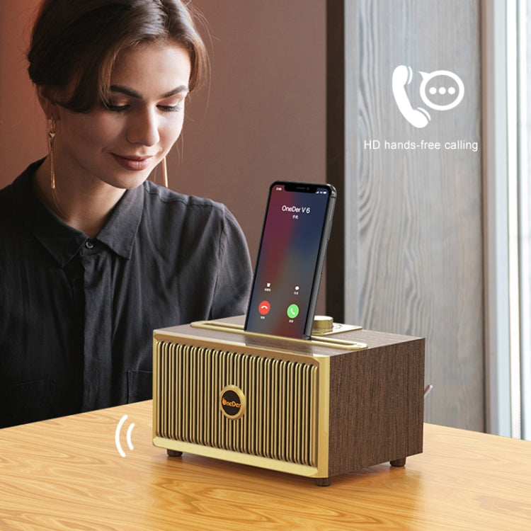 Coluna Bluetooth Portátil Oneder V6, Suporta Mãos Livres, FM, Cartão TF, AUX e Pen USB