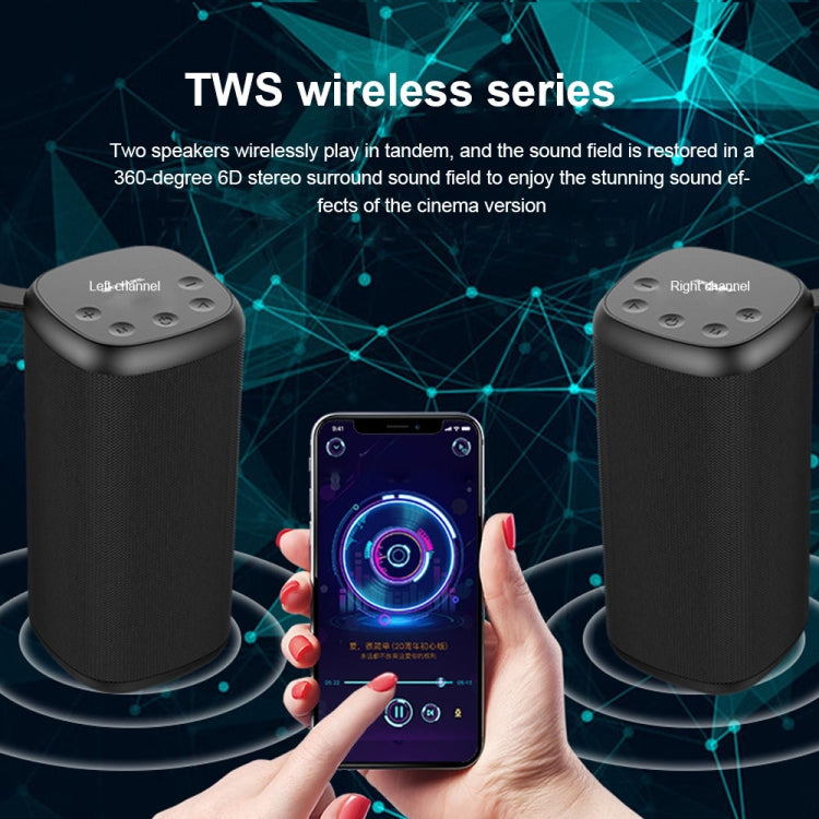 Coluna Bluetooth Estéreo Portátil ZEALOT S35 com Graves Potentes, Microfone Integrado, Suporta Chamadas Mãos Livres, Cartão TF e AUX