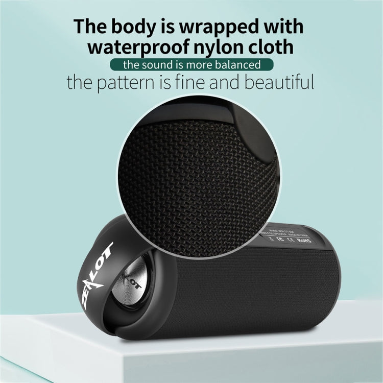 Coluna Bluetooth Portátil ZEALOT S36 com Graves Potentes, Microfone Integrado, Suporta Chamadas Mãos Livres, Cartão TF e AUX