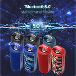 Coluna Bluetooth Portátil ZEALOT S36 com Graves Potentes, Microfone Integrado, Suporta Chamadas Mãos Livres, Cartão TF e AUX