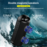 Coluna Bluetooth Portátil ZEALOT S36 com Graves Potentes, Microfone Integrado, Suporta Chamadas Mãos Livres, Cartão TF e AUX
