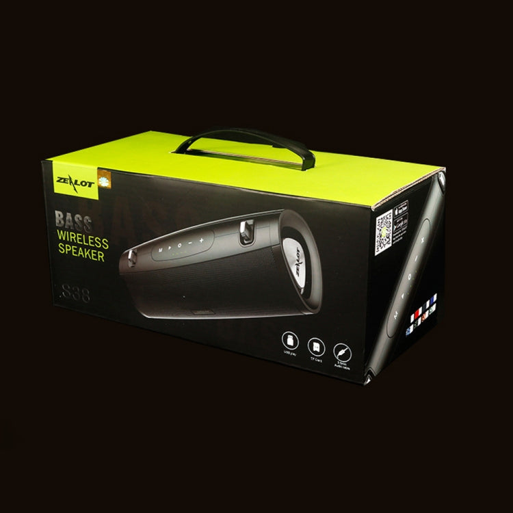 Coluna Bluetooth Portátil ZEALOT S38 com Subwoofer, Microfone Integrado, Suporta Chamadas Mãos Livres, Cartão TF e AUX