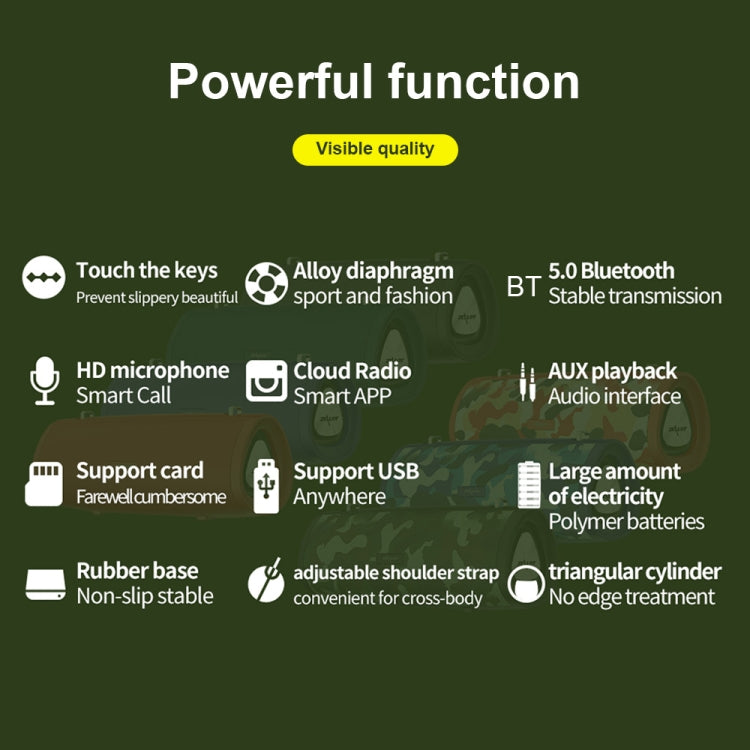 Coluna Bluetooth Portátil ZEALOT S38 com Subwoofer, Microfone Integrado, Suporta Chamadas Mãos Livres, Cartão TF e AUX