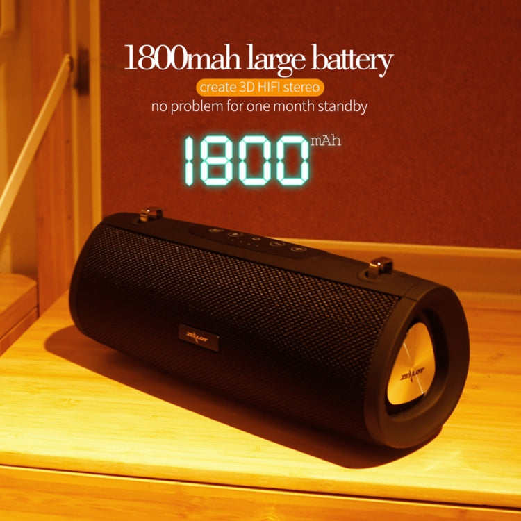 Coluna Bluetooth Portátil ZEALOT S38 com Subwoofer, Microfone Integrado, Suporta Chamadas Mãos Livres, Cartão TF e AUX