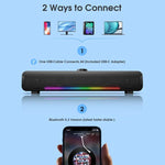 L16 Luz RGB Portátil Exterior Altifalante Sem Fios HiFi USB Bluetooth, L16