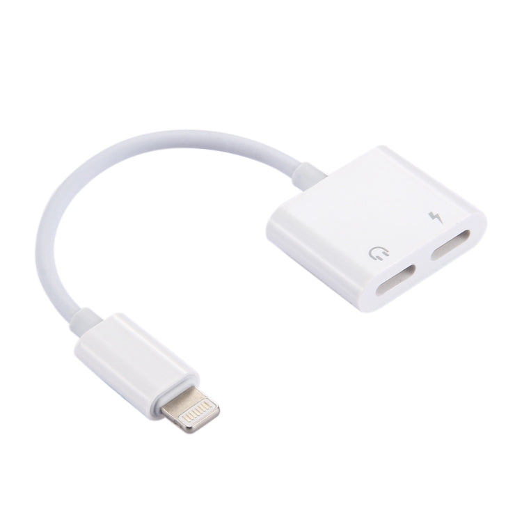 Adaptador 2 em 1 macho 8 pinos para carregamento 8 pinos + auscultadores fêmea 8 pinos com função de chamada, suporta iOS 10.3.1 ou superior